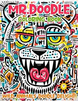 新品 MR DOODLE ミスタードゥードゥル 「COLOURING BOOK」 Amazon.com: Mr. Doodle Coloring Book: Discover the world of